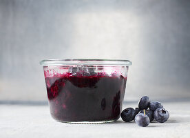 Blueberry and onion chutney