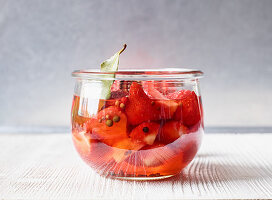 Preserved strawberries