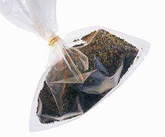 Mountain pepper in a plastic bag