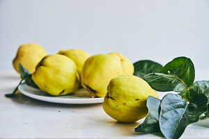 Quinces on a plate