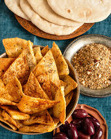 Pita flatbread and pita chips