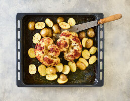 Cauliflower with minced meat