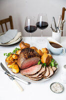 Roast beef with Yorkshire pudding