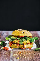 Veganer Protein-Burger
