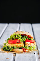 Veganer Sellerieschnitzel-Burger