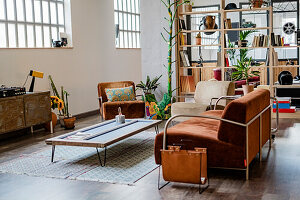 Interior of a loft office