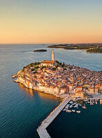 View of the harbour town of Rovinj, Istria, Croatia