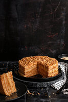 Ukrainian milk crepe cake