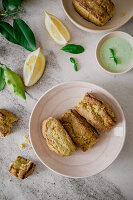 Biscotti with lemon and basil