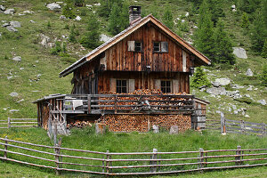 Alpine wooden house