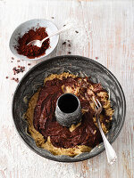 Chocolate bundt cake the pan