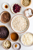 Ingredients for gluten-free muesli bars