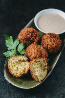 Falafel (Fried chickpea balls, Israel)