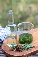 Mugwort ointment for sore muscles and tension