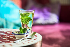 Fresh mint tea