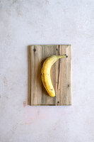 Banana on a cutting board