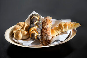 An assortment of breakfast pastries