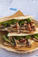 Piadina with sardines (Emilia-Romagna)