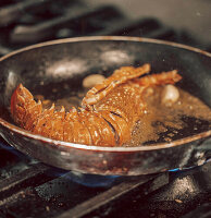 Lobster sautéed with butter