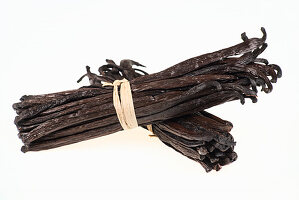 Vanilla pods, tied together