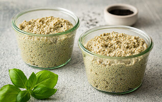 Ayurvedic basil seed pudding