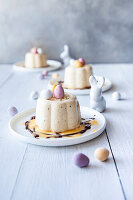 Easter eggnog panna cotta