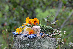 Homemade marigold ointment