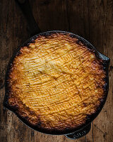 Traditional shepherd's pie with minced lamb