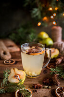 Quince tea with dried orange