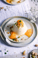 Tangerine panna cotta