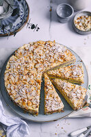 Swedish almond cake