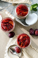 Preserved plums