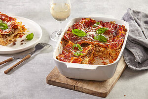 Beef lasagne with ricotta + steps