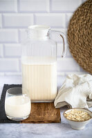 Homemade oat milk