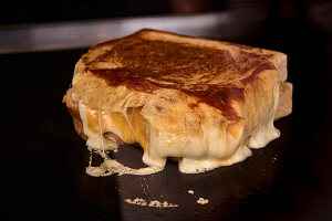 Croque Monsieur with melted cheese