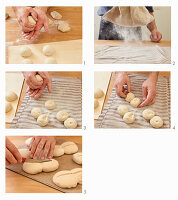 Making double-waffle rolls