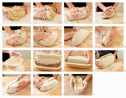 Steps for making heath bread