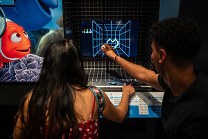 Die Wissenschaft hinter Pixar - interaktive Ausstellung im CaixaForum, Madrid, Spanien