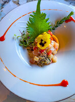 Ceviche with mackerel, sardine and grouper