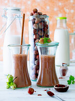 Hazelnut and chocolate drink