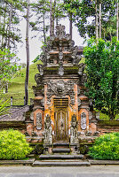 Munificent grounds of the Saraswati Temple with healing waters and cleansing pools