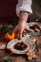 Lebkuchen-Pudding aus Kaki