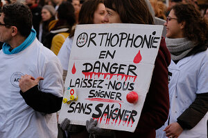 Paris, France, Demonstration against pension reform, 17/12/2019, Paris,France
