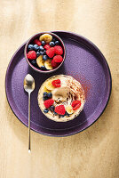 Banana-Split-Nicecream mit Bitterschokolade