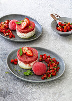 Erdbeer-Dreierlei - Tiramisu, Sorbet und Salat