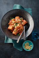 Paccheri alla Vodka mit Parmesan