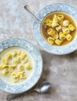 Tortellini al Brodo, Tortellini alla Panna