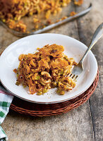 Anelletti Siciliani al Forno - sizilianischer Nudelauflauf mit Erbsen