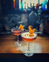 Manhattan - cocktail of whisky, vermouth red and angostura bitters