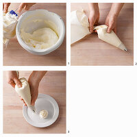 Spritzbeutel mit Tülle verwenden